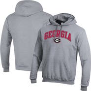 Champion Men's Champion Heather Gray Georgia Bulldogs Arch Over Logo Pullover Hoodie