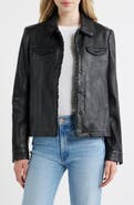 MAURITIUS Limma Ruffle Leather Jacket