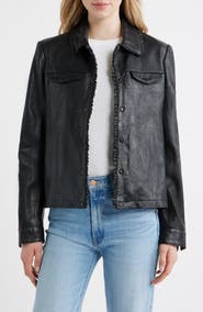 MAURITIUS Limma Ruffle Leather Jacket