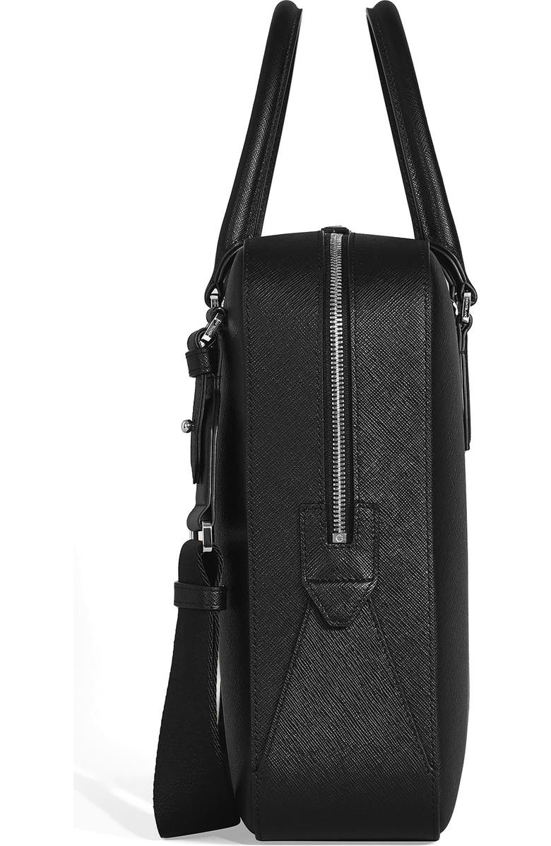 Montblanc Sartorial Medium Leather Document Case, Alternate, color, Black