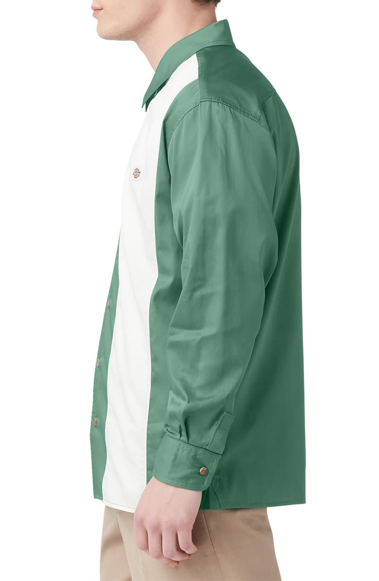Dickies Stripe Bowling Shirt, Alternate, color,