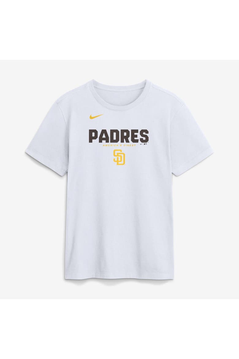 Men's Nike White San Diego Padres Bold Team Name T-Shirt, Alternate, color, White