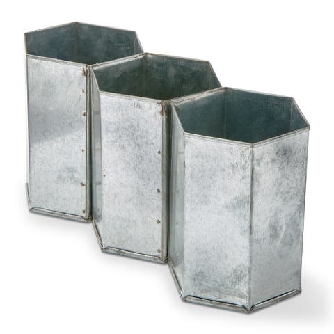 Galvanized Flatware Caddy Galvanized Iron Summer
