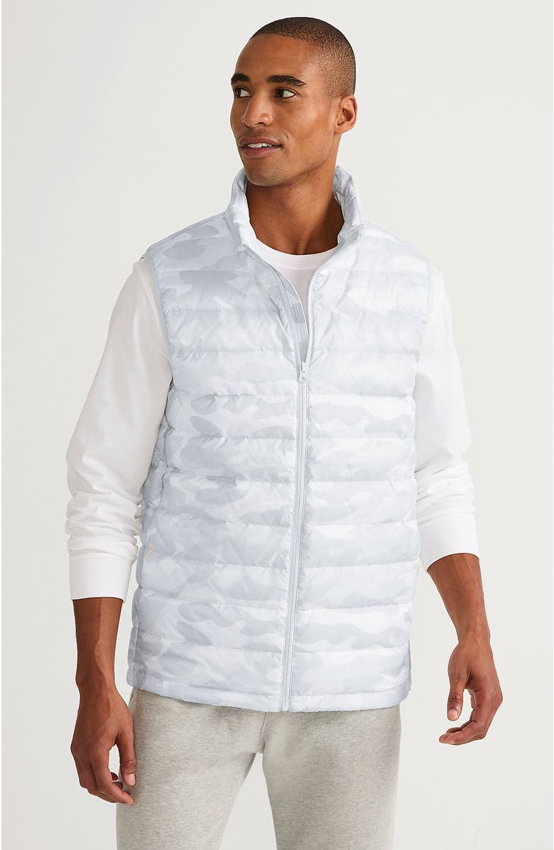 Lands' End Wanderweight Ultralight Packable Down Vest, Main, color, Mist Camo