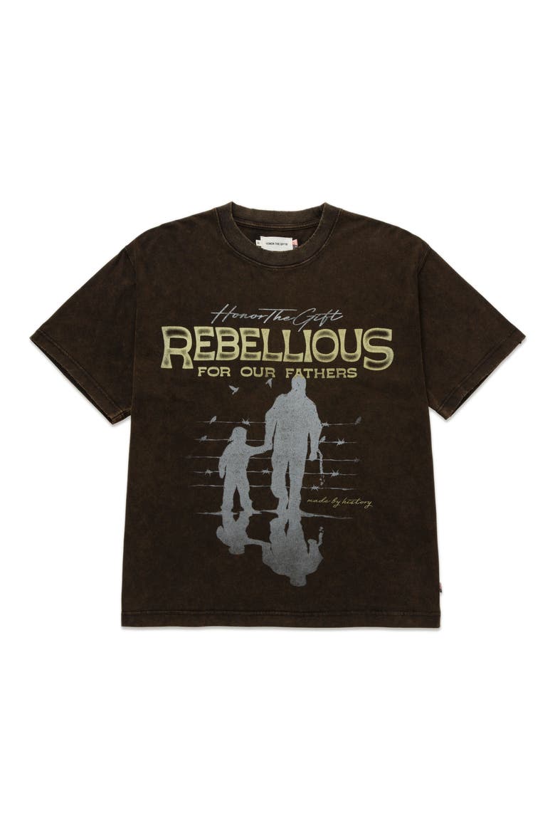 Rebellious for Our Fathers Graphic T-Shirt, Alternate, color, BLACK