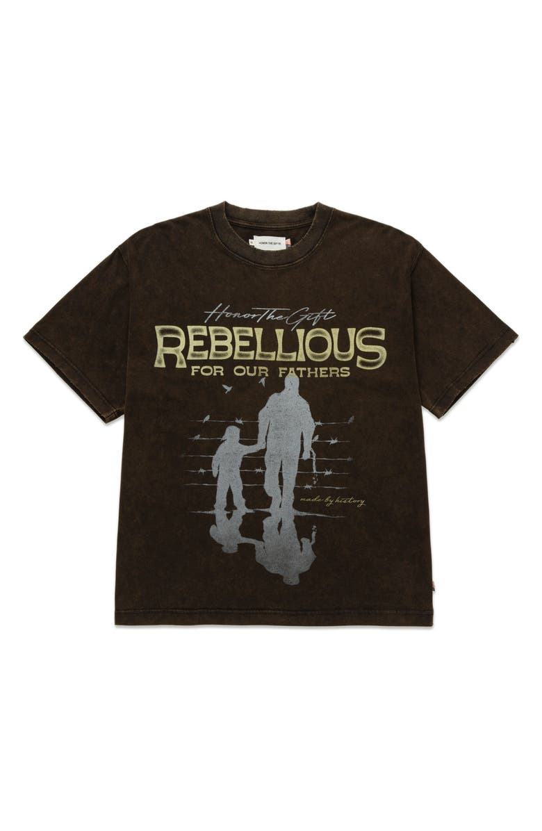 HONOR THE GIFT Rebellious for Our Fathers Graphic T-Shirt, Alternate, color, 