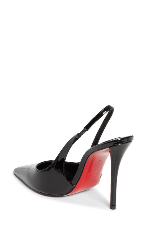 Christian Louboutin Miss Z Pointed Toe Slingback Pump In Black
