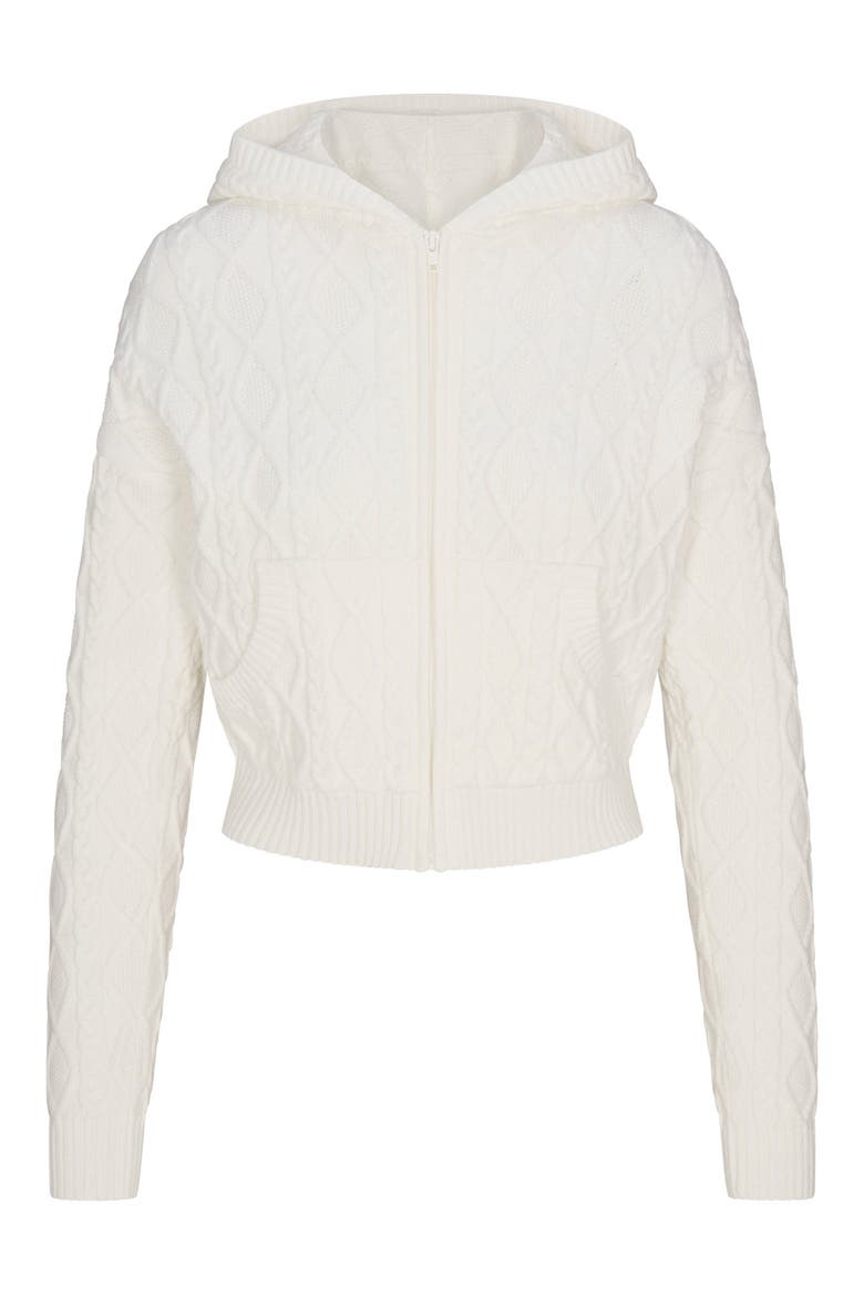 Sweater Knit Shrunken Zip-Up Hoodie (Women) | Nordstrom