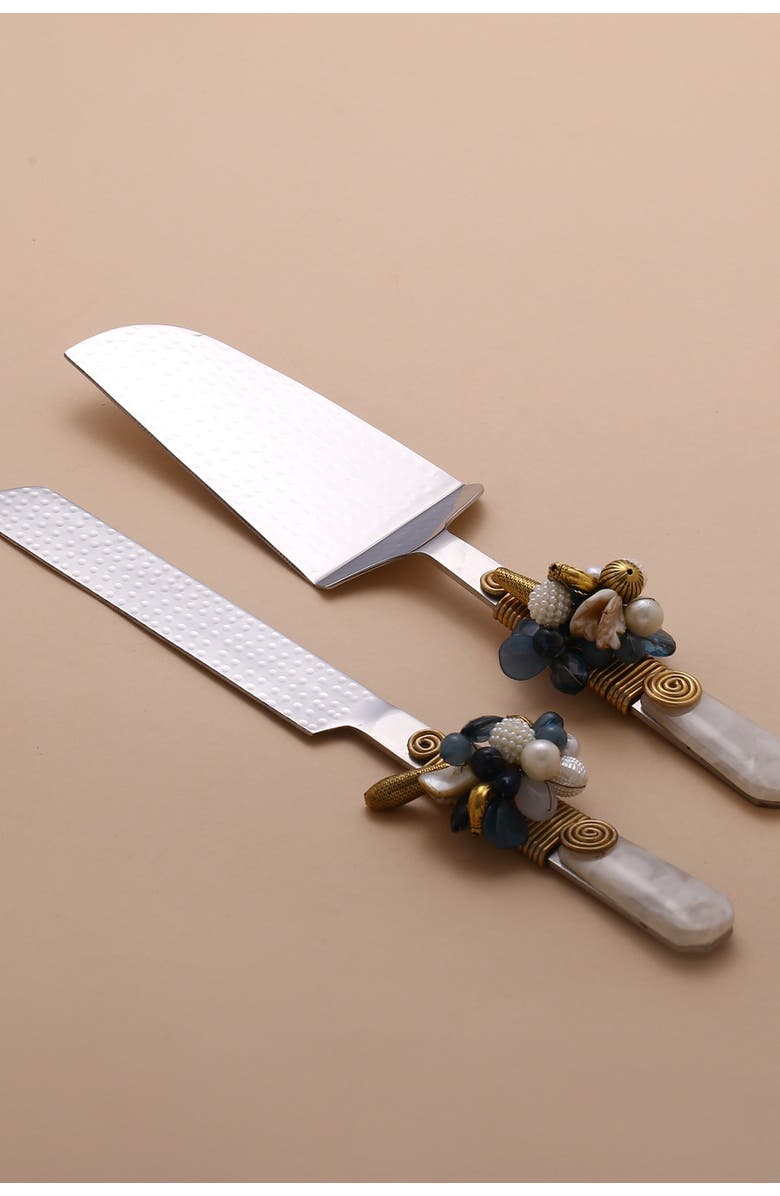 Tiramisu Ivory Cake Server 2-Piece Set, Main, color, 