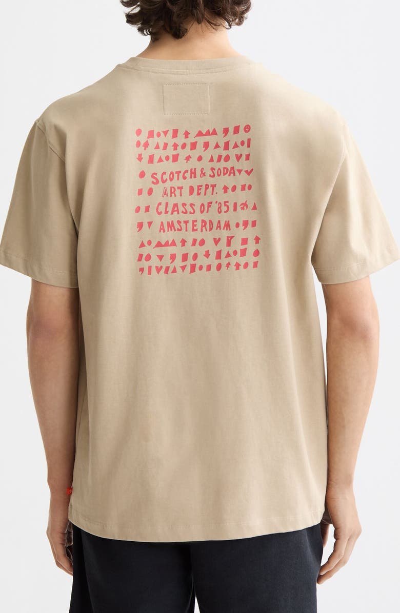 Scotch & Soda Artwork Graphic T-Shirt, Alternate, color, Plaza Taupe