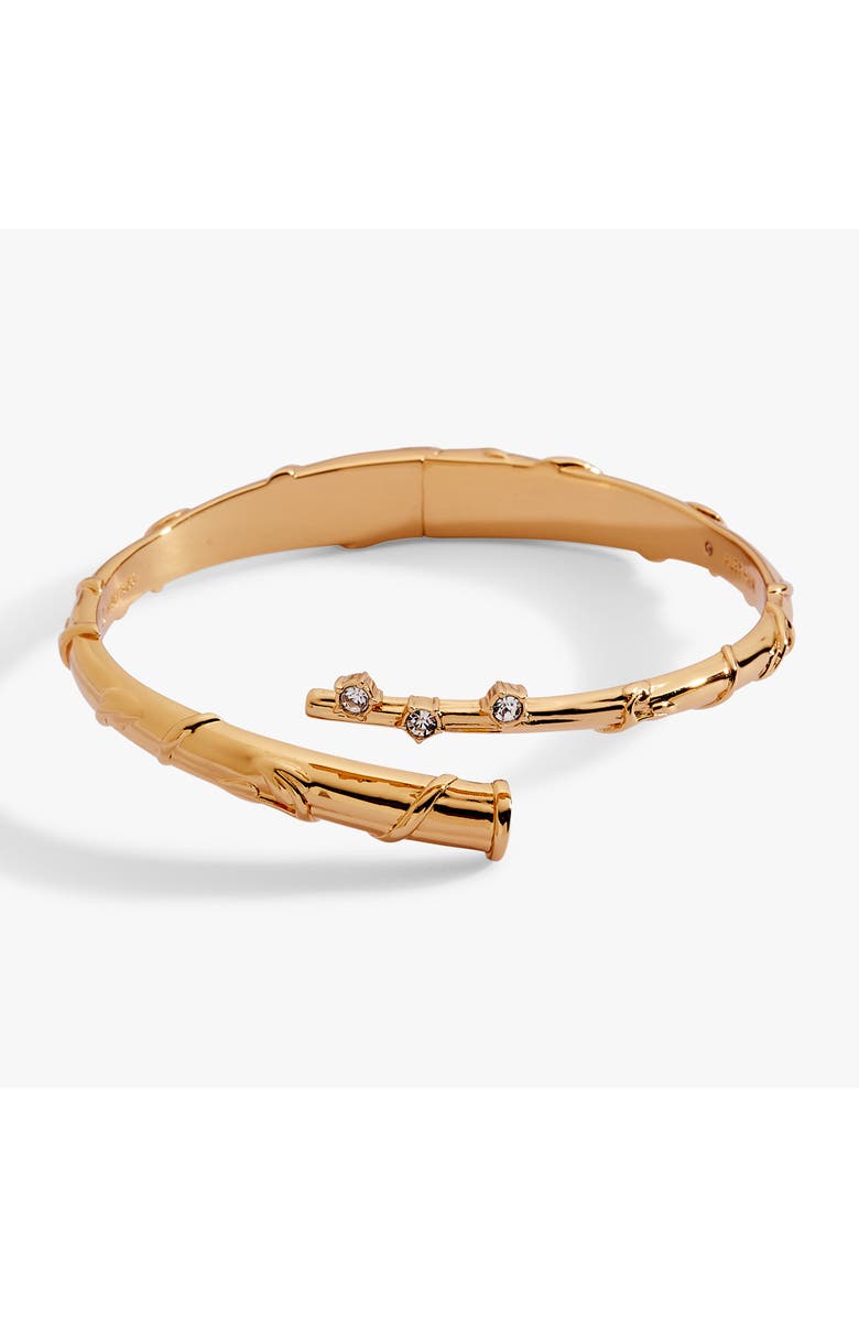 Alex and Ani Harry Potter Hermione Wand Bypass Cuff Bracelet, Main, color, Gold