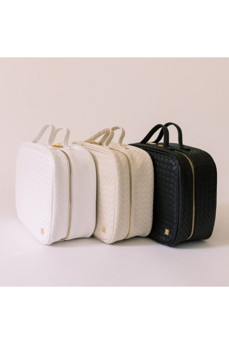 Woven Sand Makeup Bag, Alternate, color, Tan