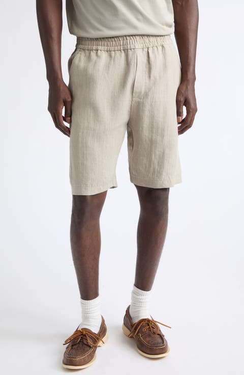 Drawstring Linen Shorts