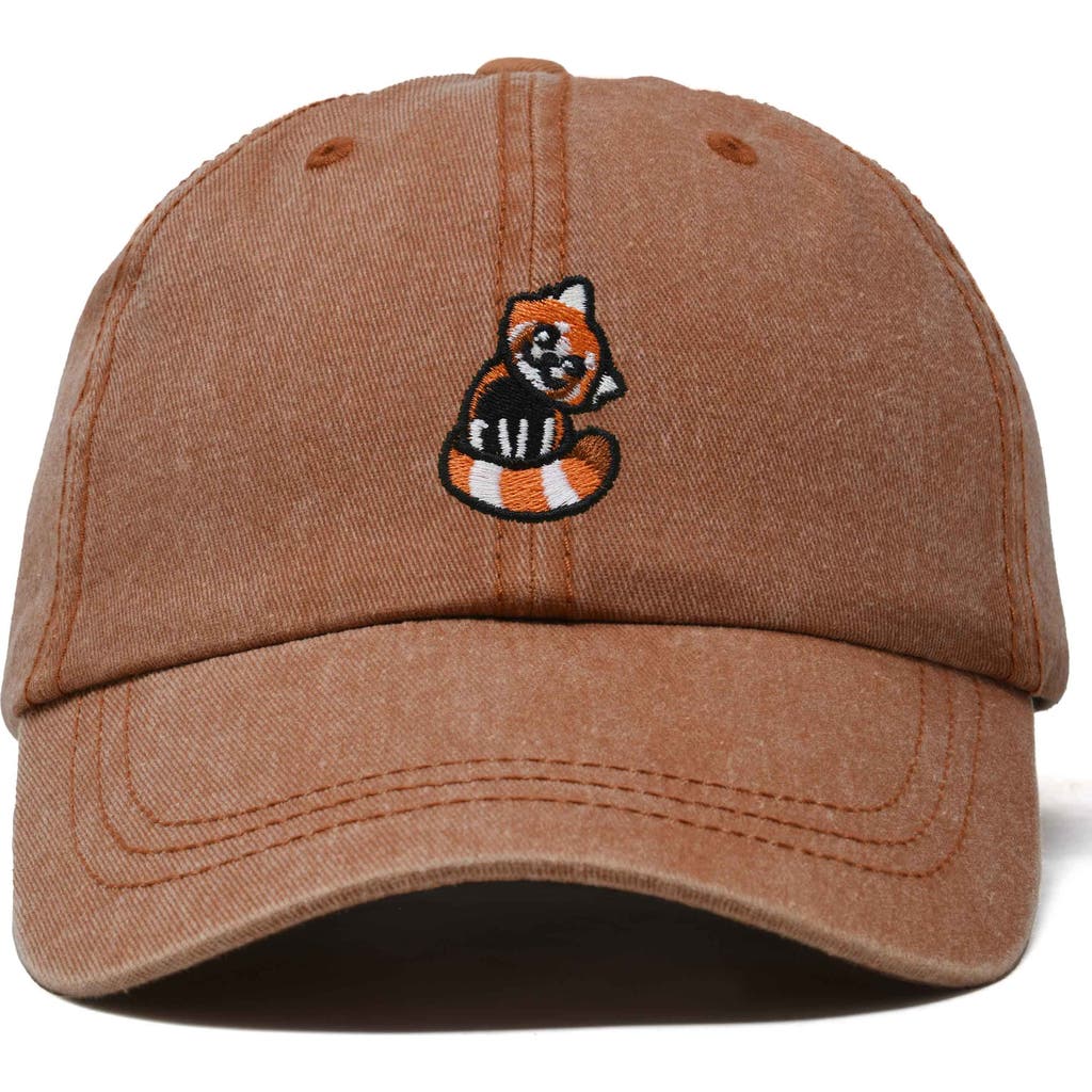 DALIX DALIX RED PANDA EMBROIDERED DAD HAT