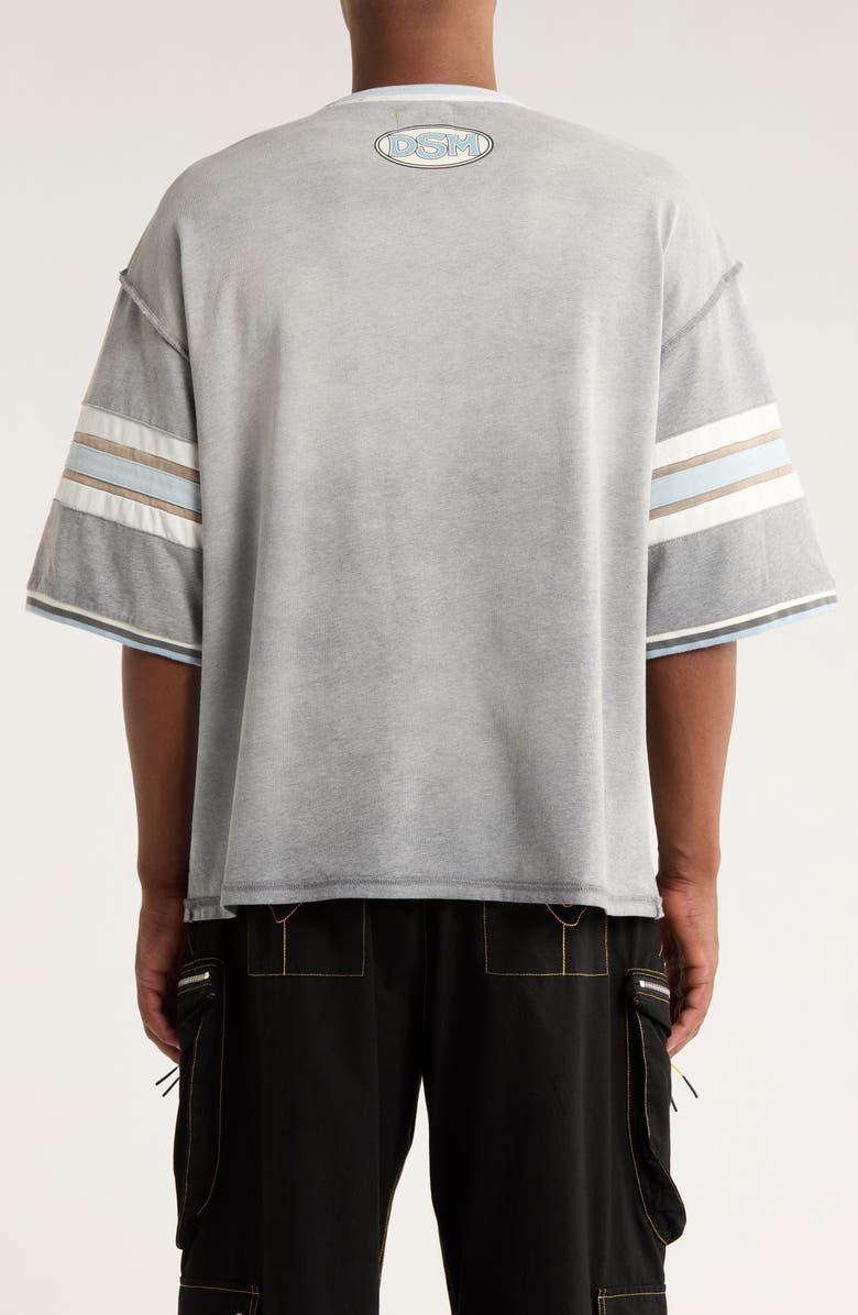 DIET STARTS MONDAY Sex, Love & Diet Athletic Graphic T-Shirt, Alternate, color, Heather Grey/ Blue