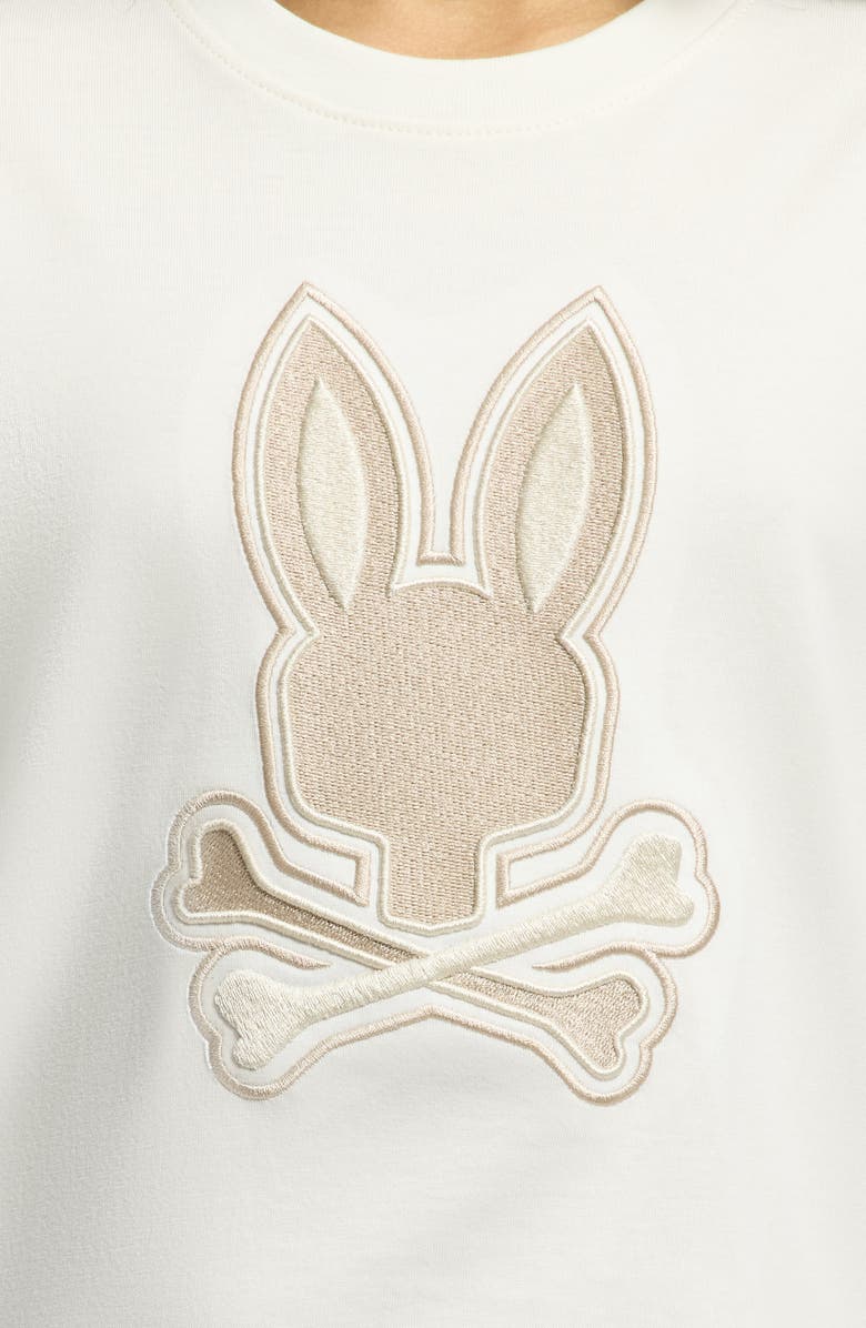 Psycho Bunny Kids' New Castle Embroidered Cotton T-Shirt, Alternate, color, Ecru