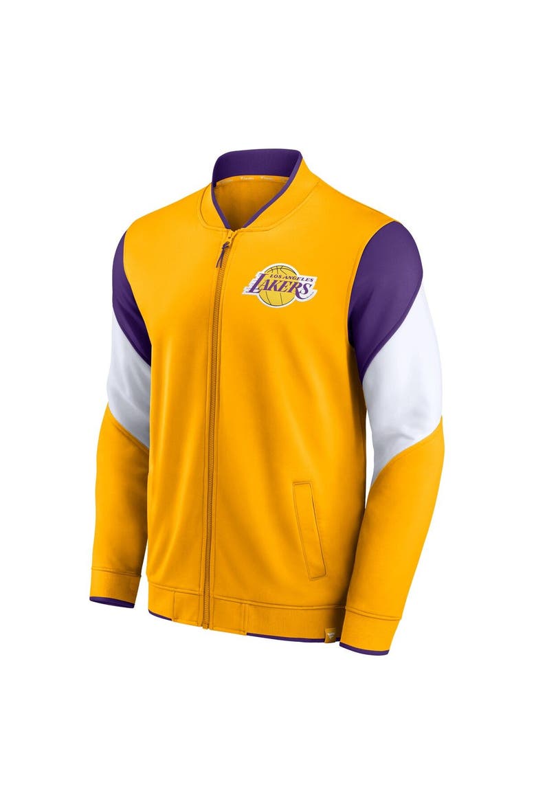 Men's Fanatics Branded Gold/Purple Los Angeles Lakers League Best Performance Full-Zip Top, Alternate, color, Gold