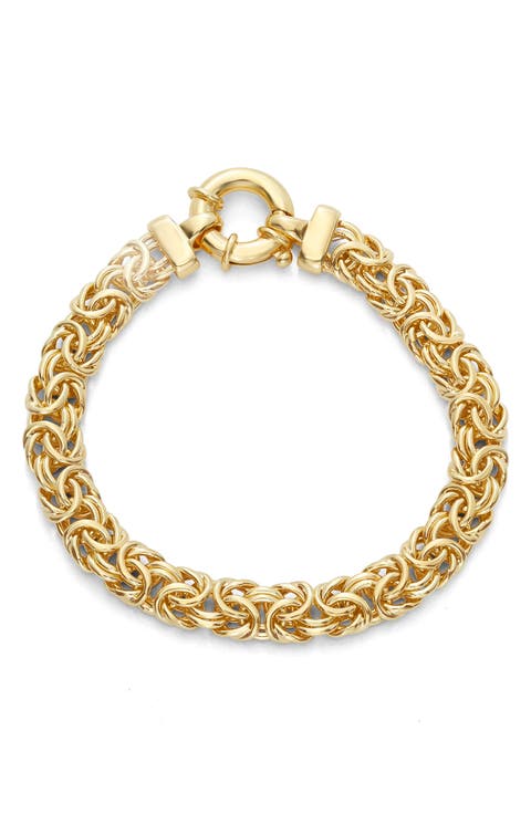 Sterling Silver Byzantine Bracelet