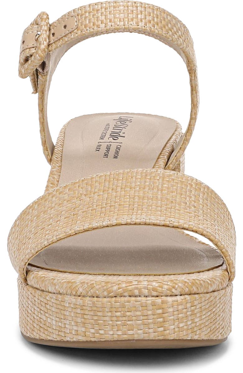 LifeStride Rhythmn Platform Sandal, Alternate, color, Natural Tan