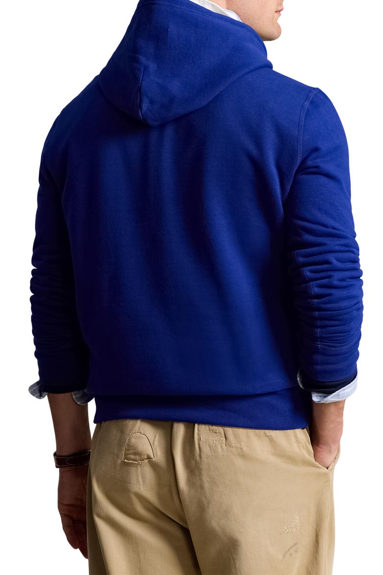 Cotton Blend Hoodie, Alternate, color, HERITAGE ROYAL