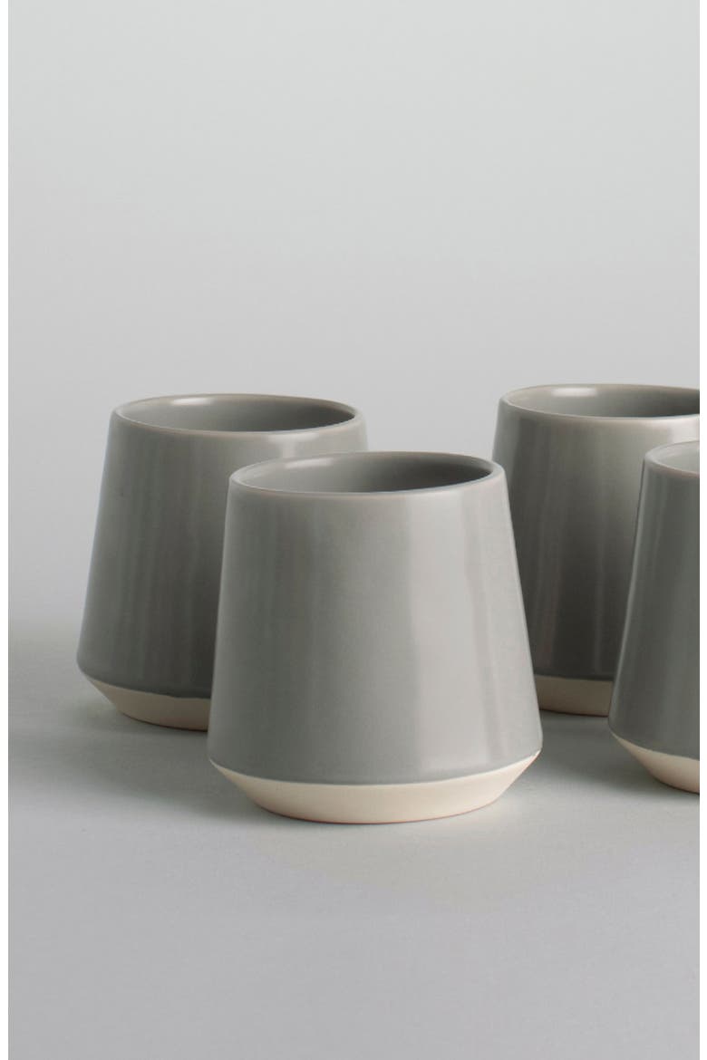 The Cups Set of 4 Cups, Alternate, color, DOVE GREY