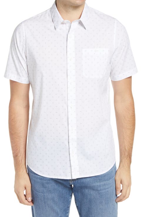 Perspective Slim Fit Short Sleeve Button-Up Shirt
