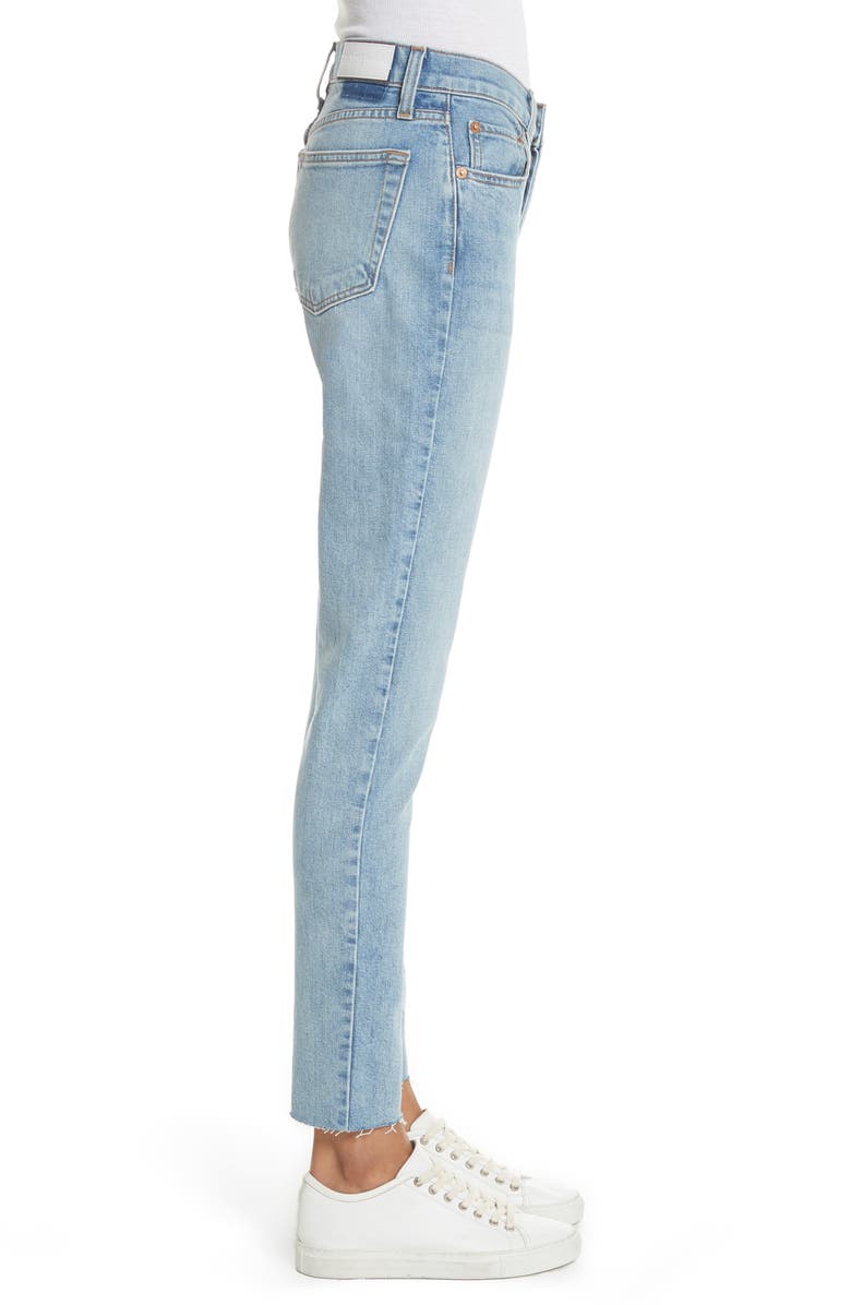 Re/Done High Waist Stretch Crop Jeans, Alternate, color,