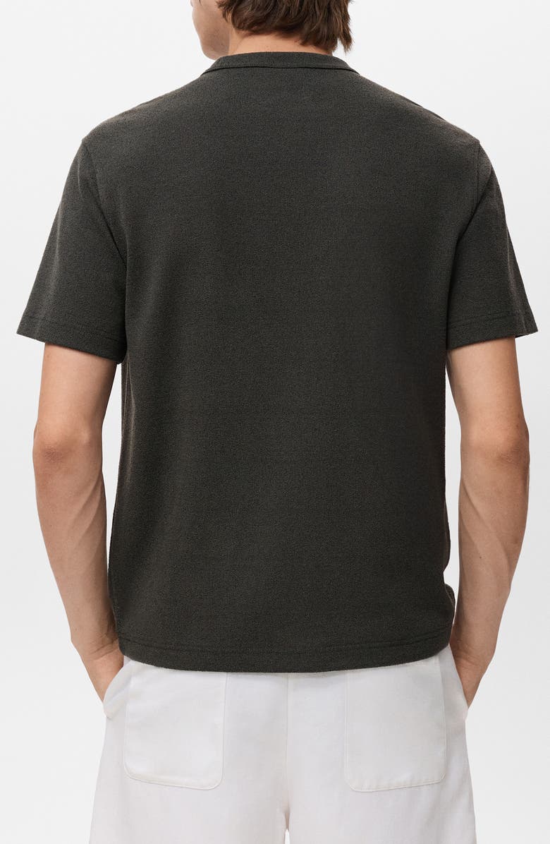 MANGO Fine Knit T-Shirt, Alternate, color, Charcoal