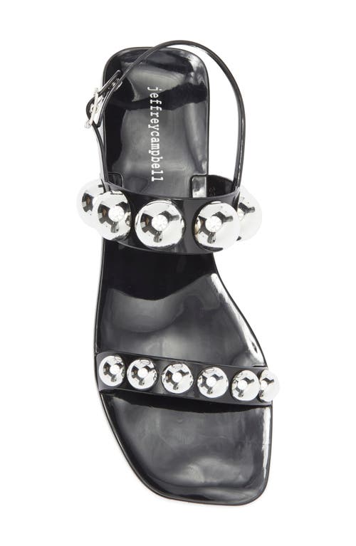 Jeffrey Campbell Gum Drop Studded Jelly Sandals In Black