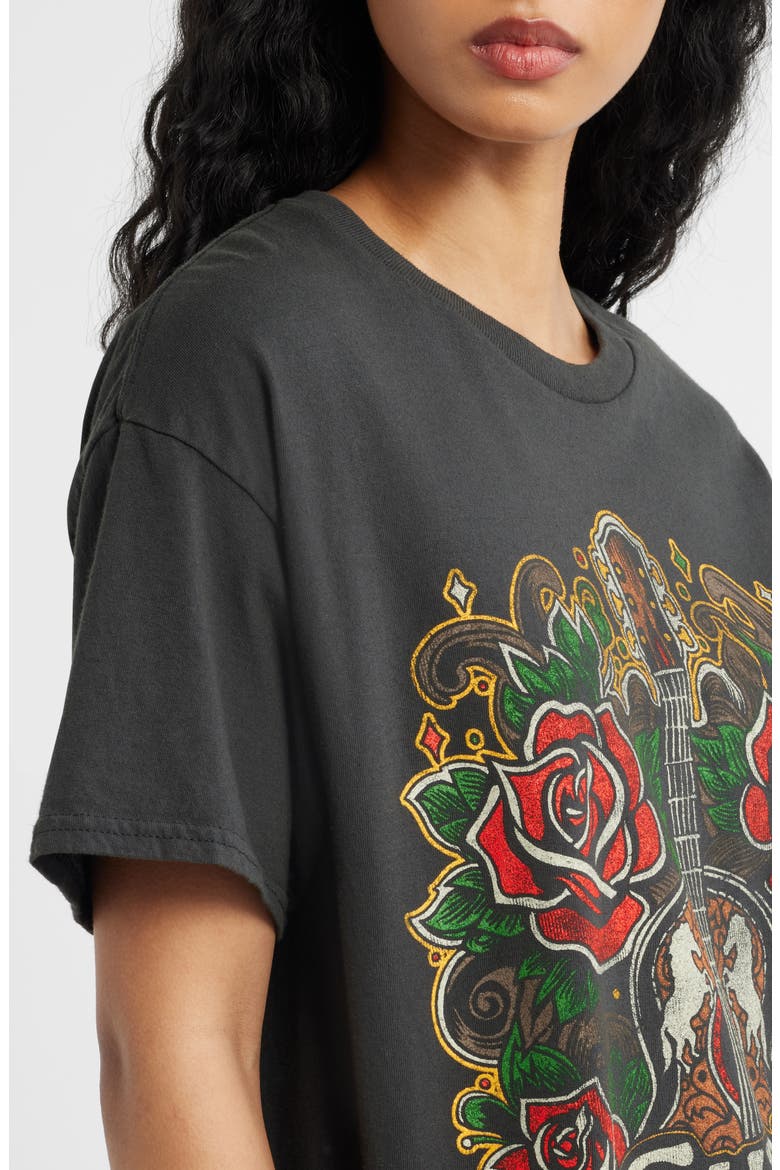 Chris Stapleton Floral Rose Cotton Graphic T-Shirt, Alternate, color, BLACK