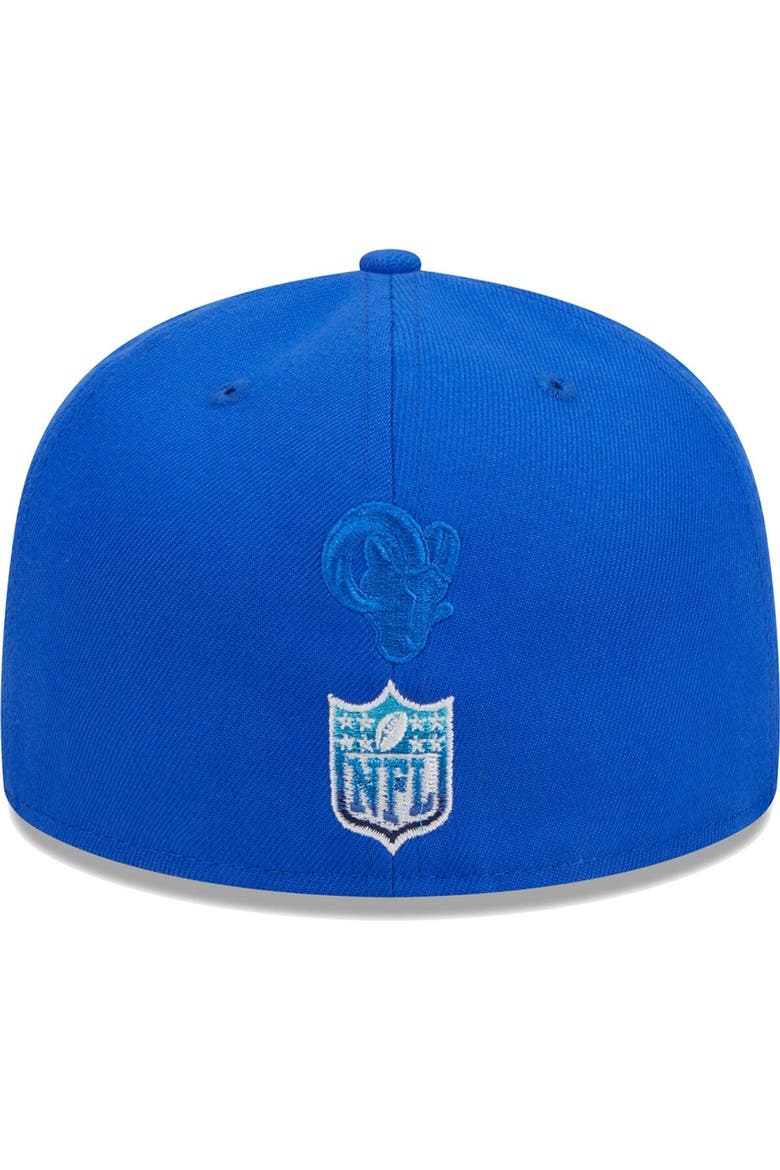 Men's New Era Royal Los Angeles Rams Gradient 59FIFTY Fitted Hat, Alternate, color, Royal