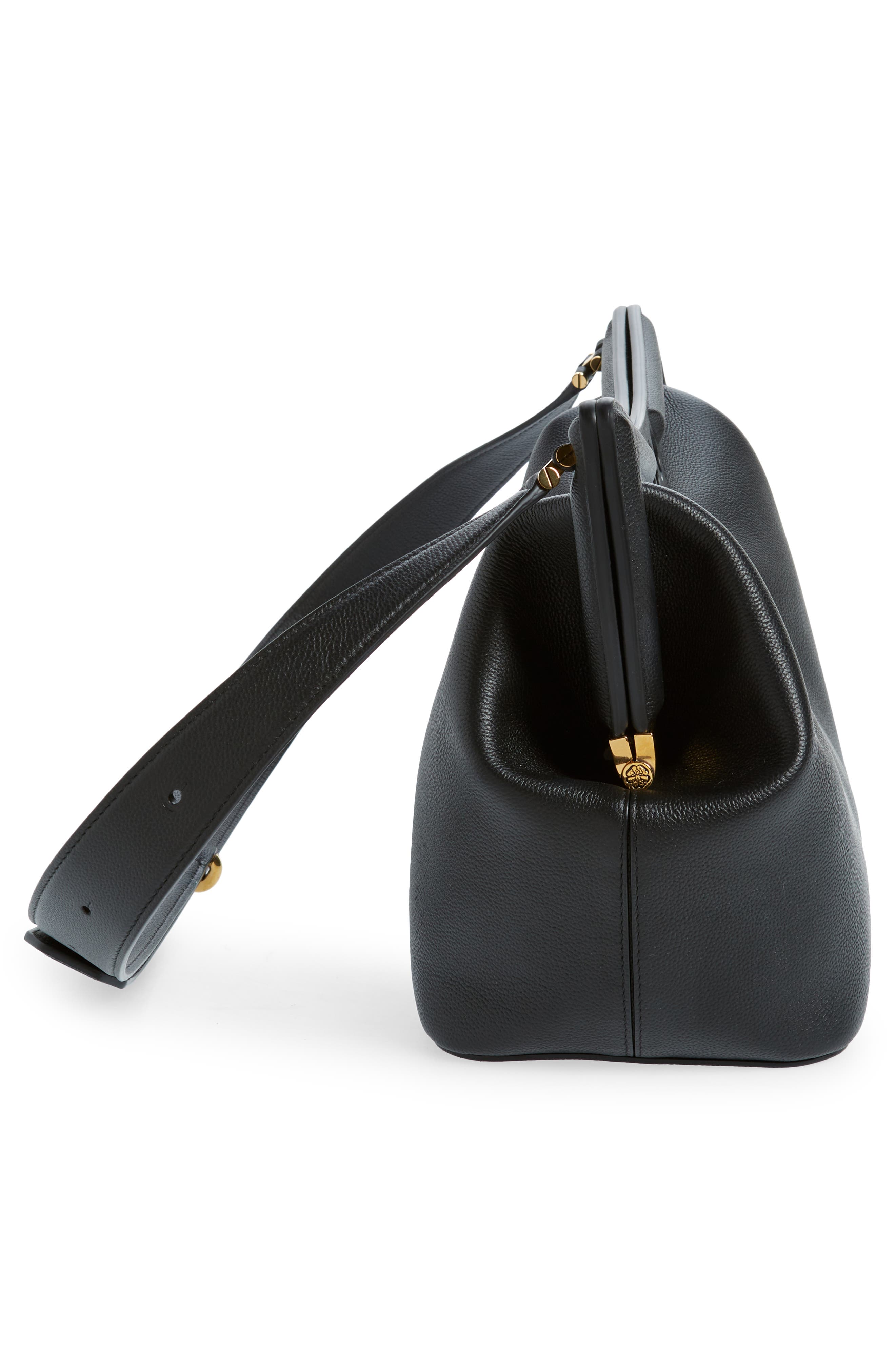 McQueen The Large Peak Leather Shoulder Bag, Alternate, color, 