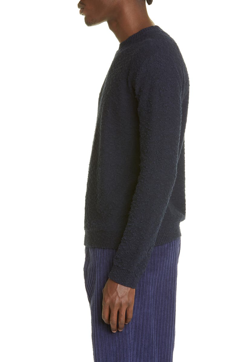 Maison Margiela Crewneck Cotton Blend Bouclé Sweater, Alternate, color,