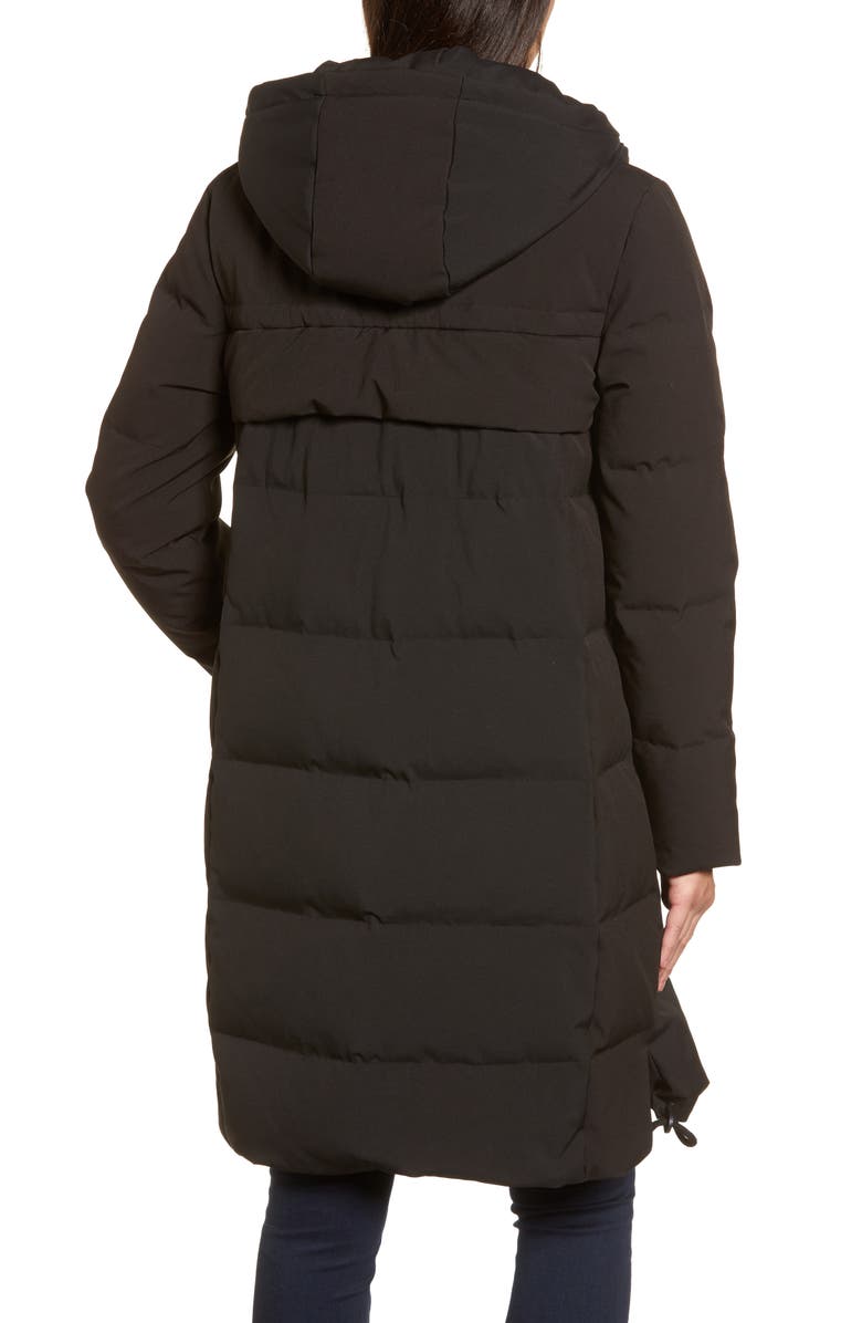 Donna Karan New York DKNY Channel Quilted Puffer Coat, Alternate, color, 