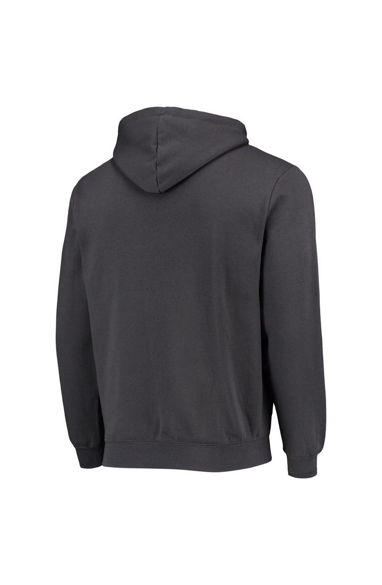 COLOSSEUM Men's Colosseum Charcoal Navy Midshipmen Arch & Logo 3.0 Full-Zip Hoodie, Alternate, color, Charcoal