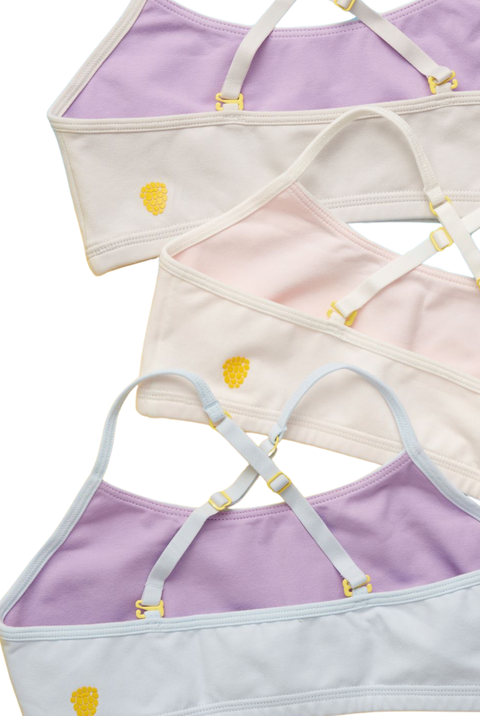 Ladybug Cotton Bra 3PK