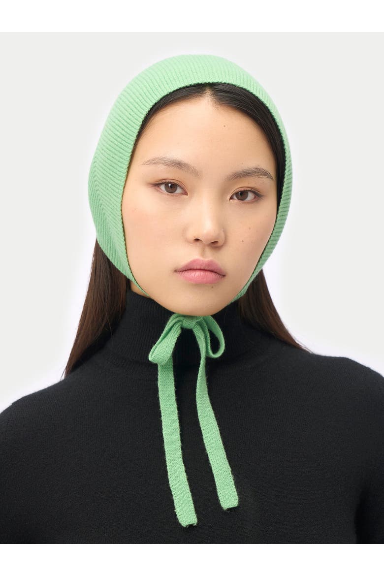 Cashmere Bonnet For Woman, Alternate, color, zephyr green