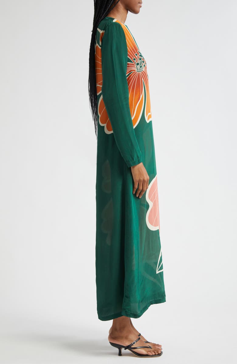 FARM Rio Honolulu Flowers Long Sleeve Maxi Dress, Alternate, color, 