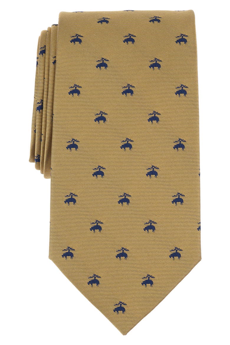 Golden Fleece Emblem Tie, Main, color, YELLOW