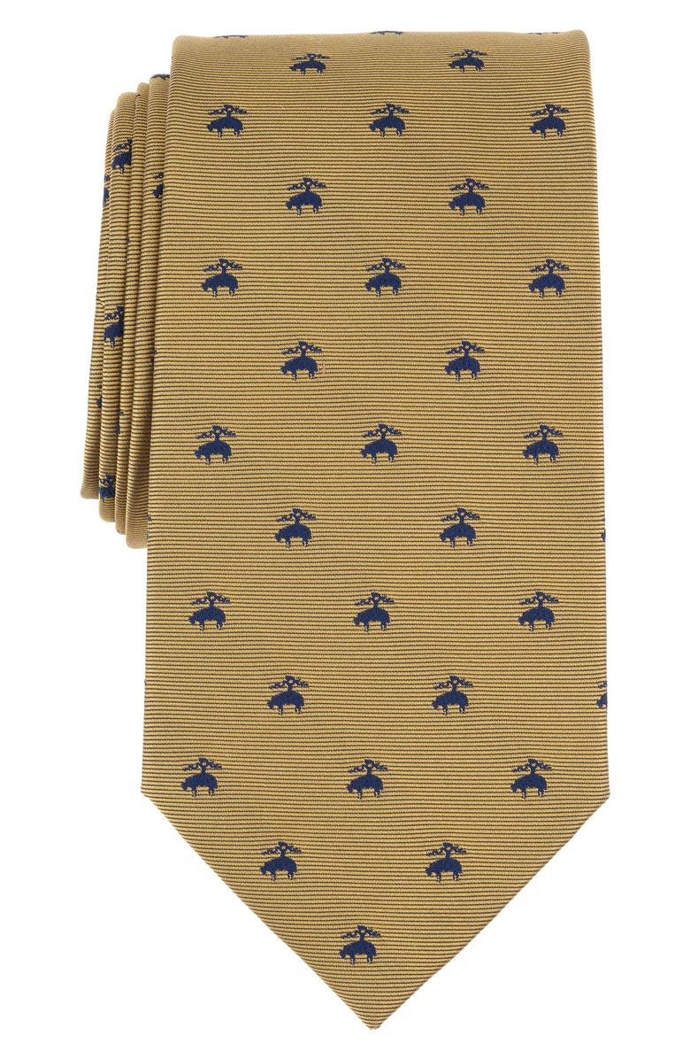 Brooks Brothers Golden Fleece Emblem Tie, Main, color, Yellow