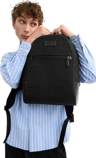 Theo Logo Jacquard Backpack