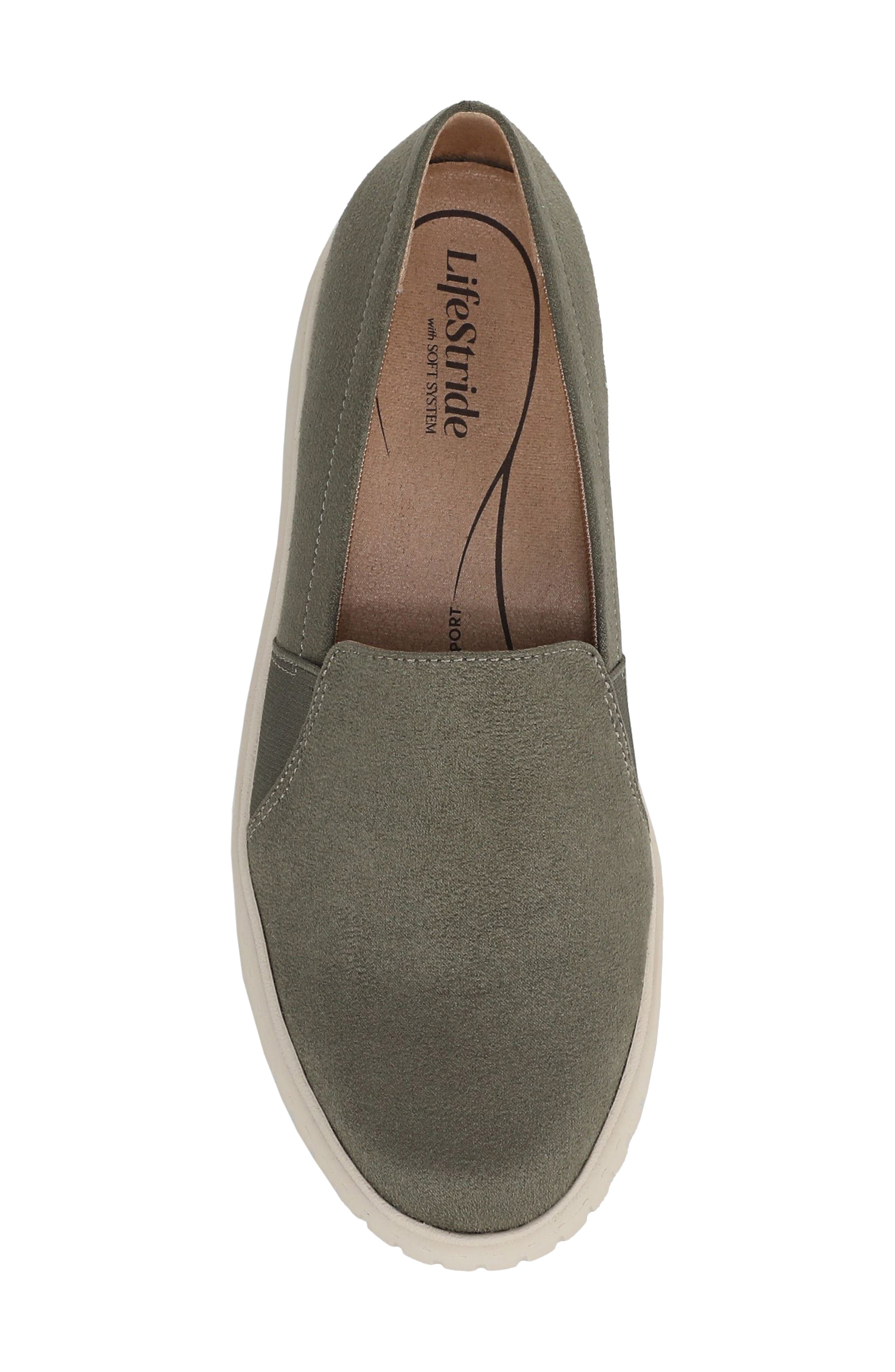 LifeStride Grandeur Slip-On Sneaker, Alternate, color, Sage Green