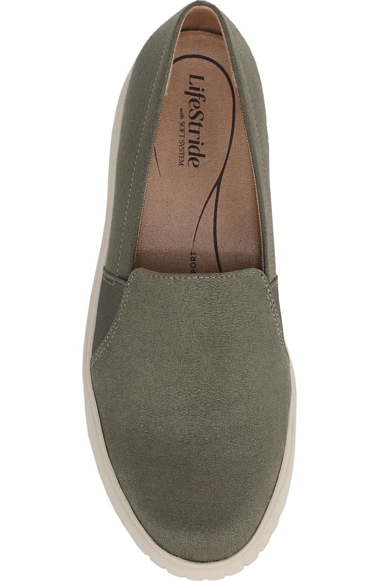 LifeStride Grandeur Slip-On Sneaker, Alternate, color, Sage Green