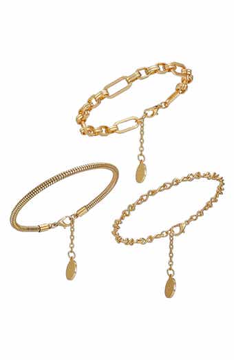 Set of 3 Chain Bracelets
