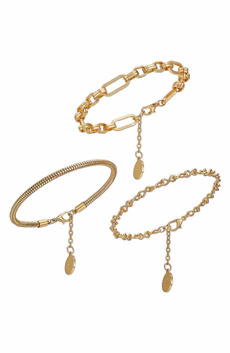 Set of 3 Chain Bracelets