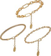 Vince Camuto Set of 3 Chain Bracelets