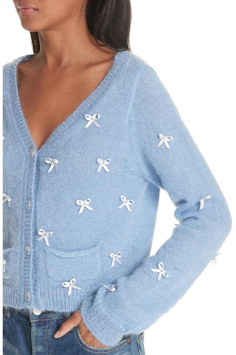 Petit Ribbon Cardigan, Alternate, color, BLUE BLUE