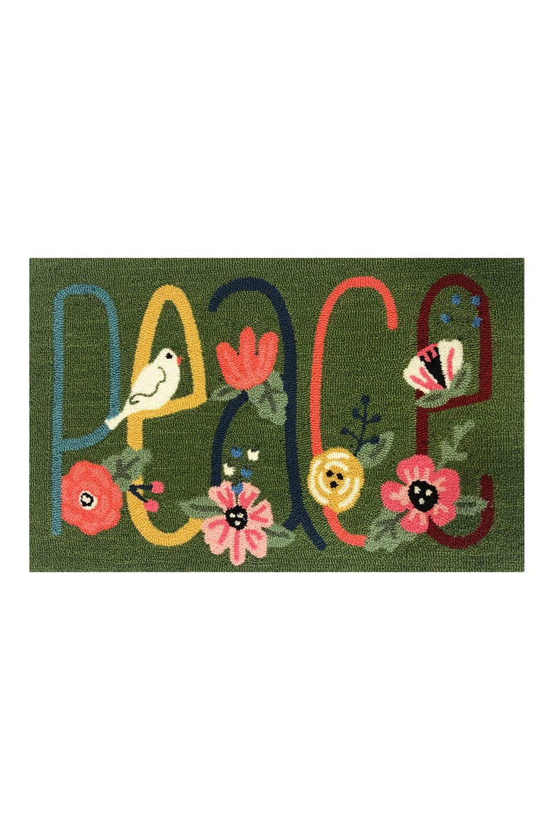 Peace Fern Indoor/Outdoor Doormat, Main, color, FERN MULTI