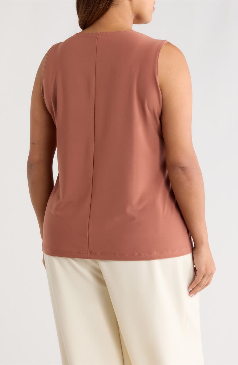 Vikki Vi Scoop Neck Tank, Alternate, color, Clay