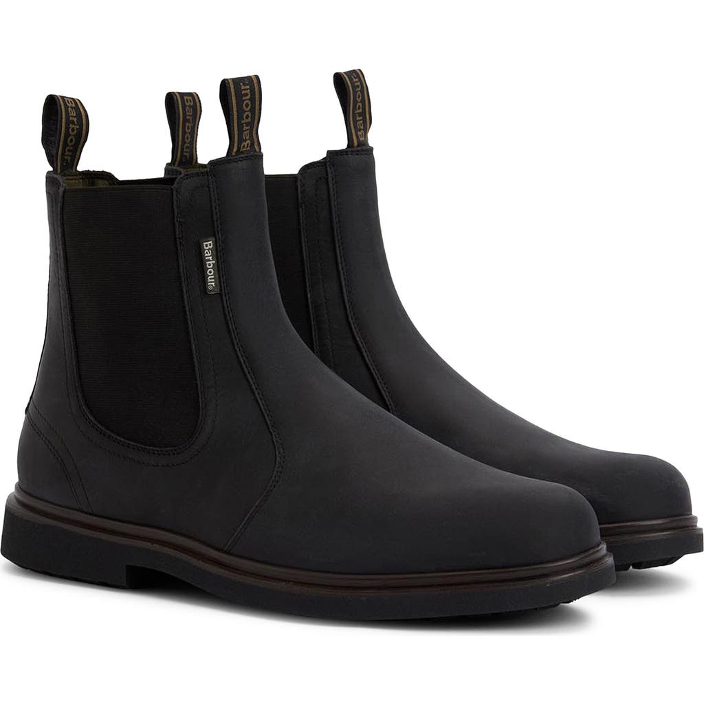 Barbour Hale Chelsea Boot In Black